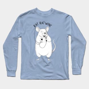 Rat Rat Wine | Animal Karaoke Collection Long Sleeve T-Shirt